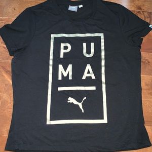 Black and gold puma t-shirt